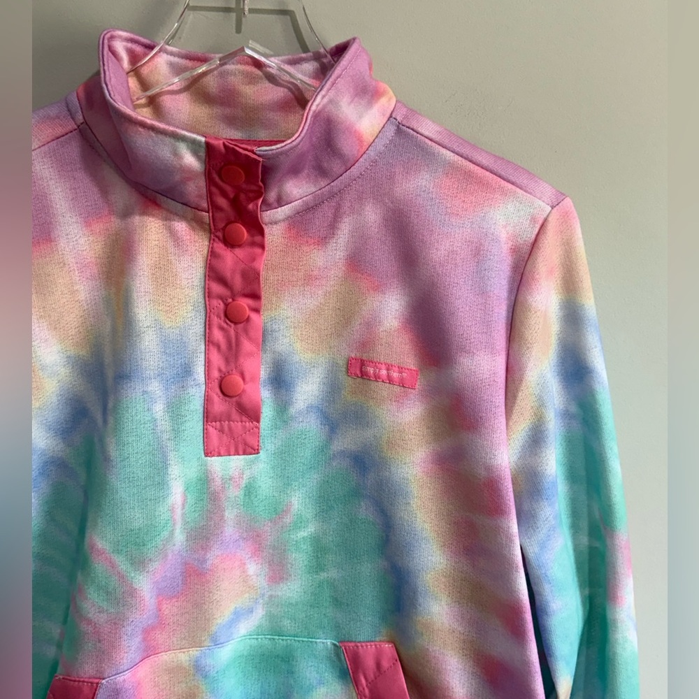 Simply Southern Tie Dye Pullover 1/4 Zip Sweater Size Large✨ - Picture 3 of 9